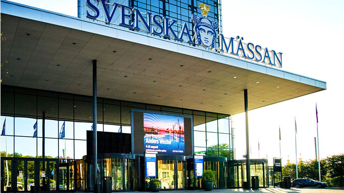 Svenska-Mässan huvud entre