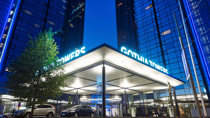 entrance to Gothia Towers